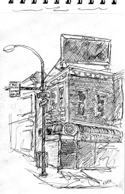 street sketch 52nd and Pine